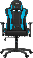 Arozzi - Forte Mesh Fabric Ergonomic Computer Gaming/Office Chair with Recliner, Swivel, Tilt, Rocker, Adjustable Height and Adjustable Lumbar and Neck Support Pillows - Black - Blue Accents