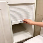 Cabinet Tambour Door Roll Up Small Roll Up Cabinet Folding Doors for Kitchen Cabinet, RV, Motorhome, Office, Hotel(40x50 cm)