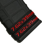 Aolamegs 7.62x39 Magazine Marking Band 6 Pack