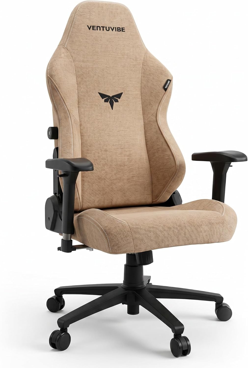Gaming Chair - High Back Ergonomic Computer Chair with Lumbar Support, Video Game Chair-4D Adjustable Armrests,170° Reclining & 320lb Capacity,Fabric,Desert Yellow
