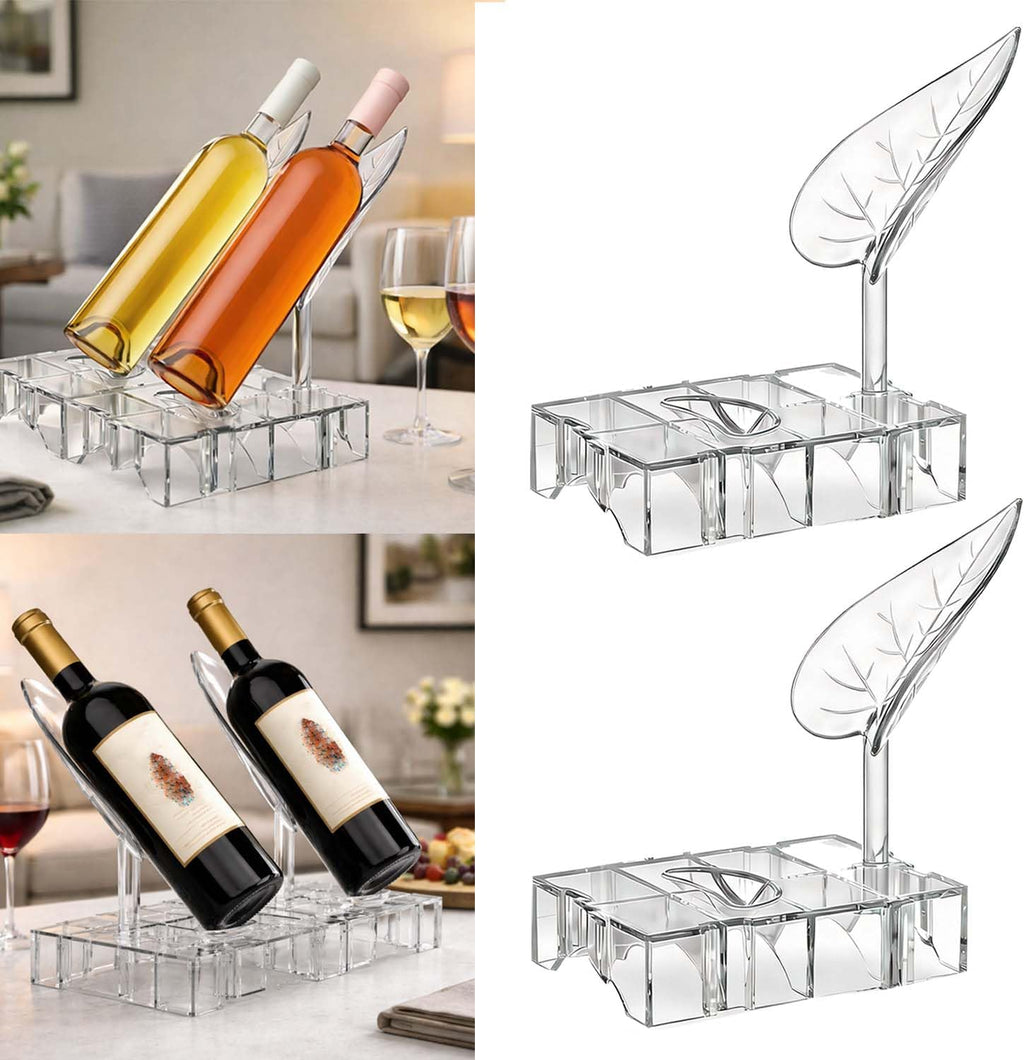 DIY Modular Wine Bottle Holders,Wine Bottle Stands for Display,Expandable Single Wine Rack,Unique Wine Gifts for Wine Lovers,Decorative Wine Bottle Organizer for Living Room,Dining Room,Bar