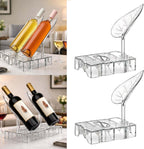 DIY Modular Wine Bottle Holders,Wine Bottle Stands for Display,Expandable Single Wine Rack,Unique Wine Gifts for Wine Lovers,Decorative Wine Bottle Organizer for Living Room,Dining Room,Bar