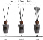 Airkeep Reed Diffuser Set, Cedar Wood 5.1 fl oz (150 ml), Long Lasting Home Fragrance with Reed Diffuser Sticks, Decorative Room Diffuser for Bathroom, Bedroom, Living Room & Office