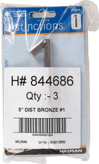 Distinctions 844686 House Number 1, Bronze Zinc Floating Address Number, Modern Outdoor Address Sign for Front Door, Mailbox, Wall, or Plaque, 5 Inches