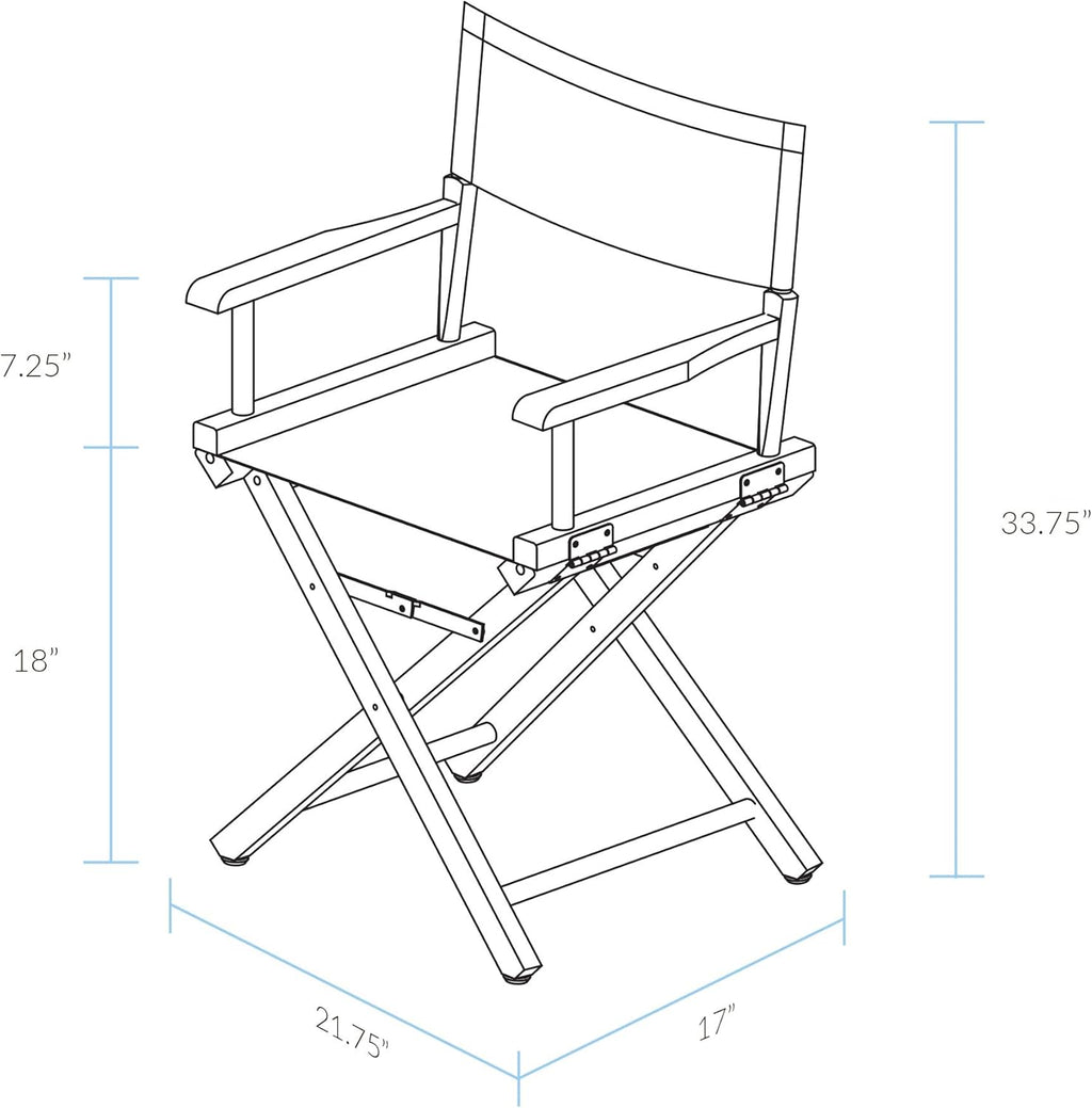 Casual Home 200-55/021-45 Director Chair 18" - Classic Height Honey OakFrame/Brown Canvas