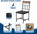 Garvee 4-Piece Modern Dining Table Set, Kitchen Table with Upholstered Chairs and Bench, Kitchen Table Set for Small Space, Apartment, Home, Studio