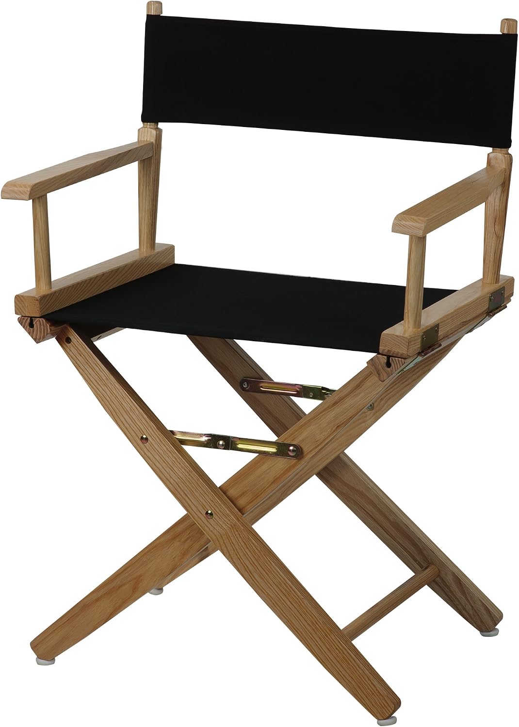 American Trails Extra-Wide Premium 18" Director's Chair Natural Frame with Black Canvas