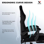 Velvet Gaming Chair, Ergonomic High Back Racing Chair with Footrest, Spring Wide Cushion, Adjustable Headrest & Lumbar Support, 90-135° Recline, 360° Swivel, 300lbs for Home Office, Black