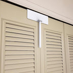 Metal Bifold Door Lock - Double Door Child Safety Locks Keep Toddler, Cats&Dogs Out of Closets, Cabinets, Pantry - No Need Install (1PC)