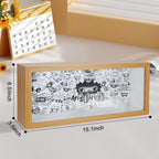 Display Case for Figures with Tempered Glass Door, Wall Mounted Wood Display Case for Collectibles, Dustproof Display Shelf for Pop Mart, Labubu, Action Figures, Mini Toys and Figurines