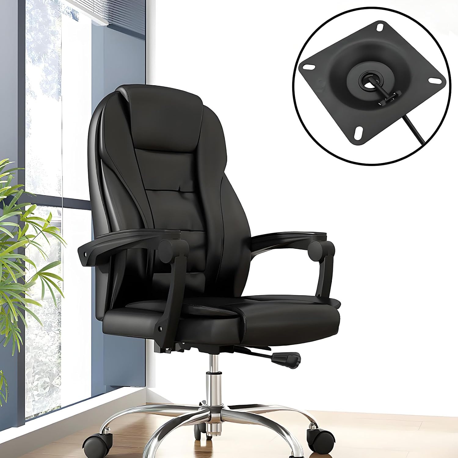 Office Chair Tilt Base Heavy Duty Control Lift Mechanism 5.5 Inches X 5.5 Inches Mounting Hole Office Chair Tilt Control Mechanism Replacement Parts