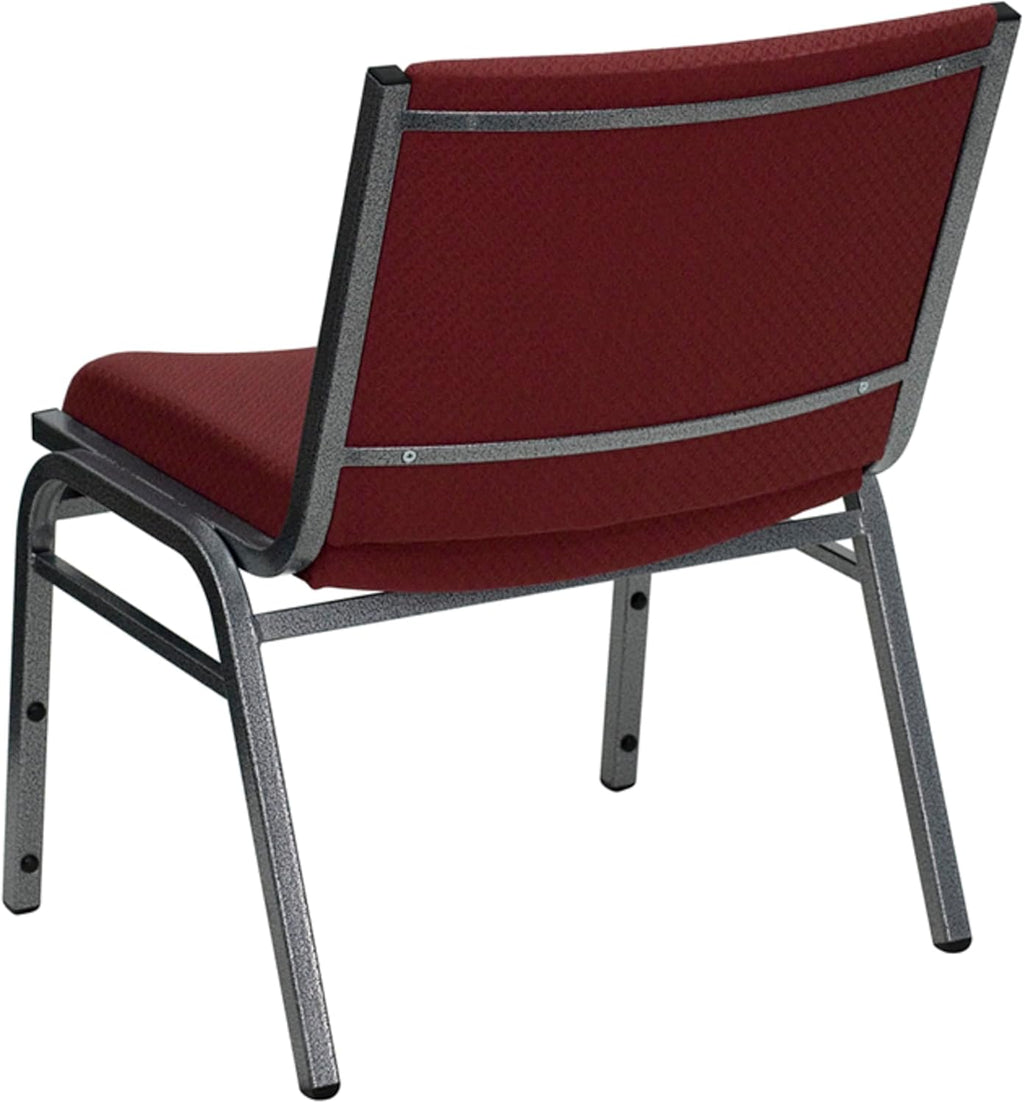 Flash Furniture 4 Pk. HERCULES Series Big & Tall 1000 lb. Rated Burgundy Fabric Stack Chair