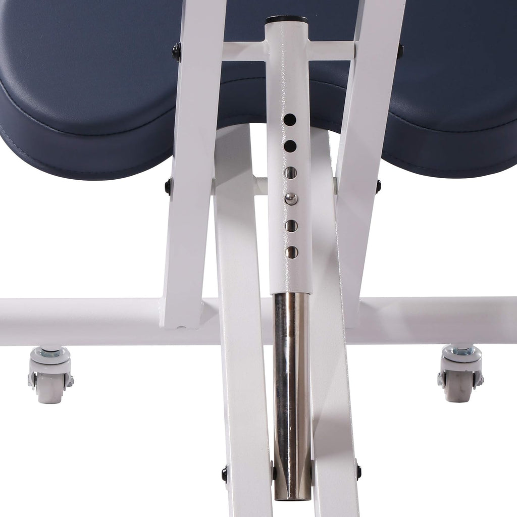 Master Massage Healthy-Star-Program Steel Posture Kneeling Chair with Back Support for Office –Metal Folding Posture Chair, Cream