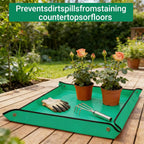 Repotting Mat for House Plants, Waterproof Portable Potting Mat Gardening Tray, Flower and Plant Care Transplanting and Potting Soil Mess Control