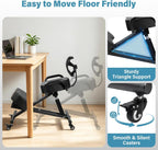 Ergonomic Kneeling Chair with Backrest & Lumbar Support, Adjustable Desk Chair with Wheels & Thick Cushion, Improve Sitting Postures & Relieve Lower Back Pressure, Perfect for Study & Work from Home