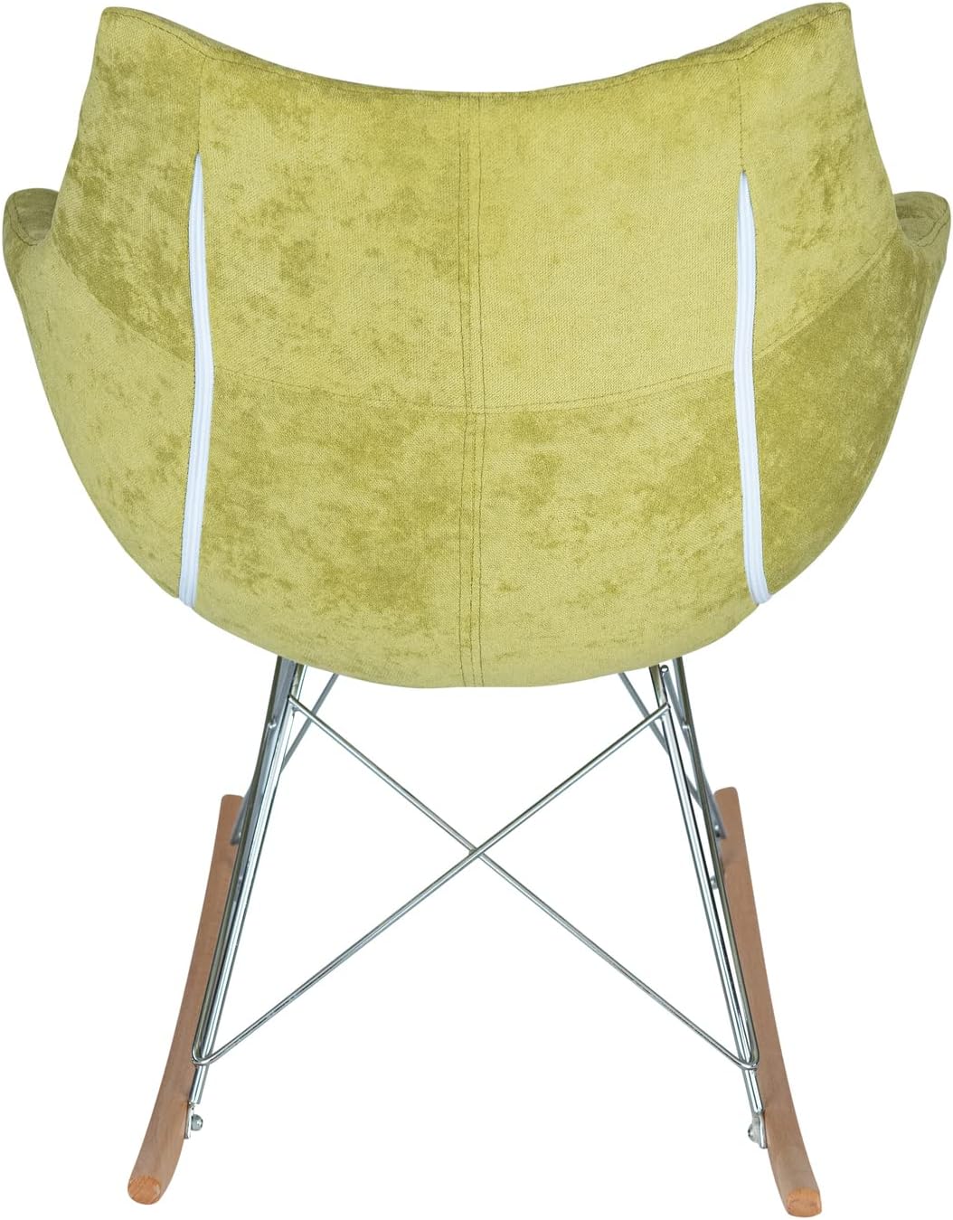 HomeStock Rocking Chair for Kids - Velvet Kids Chair with Eiffel Base - Nursery Rocker - Comfortable Child Rocking Chair