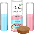 Irenare Unity Sand for Wedding Ceremony Set, Include Vase, Sand, Cork Stopper for Weddings Engagement Anniversary(Red and Blue,Flower)