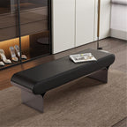 Modern Upholstered Bed end Stool Bedroom Home Use Bedside Dressing Room Wooden Shoe Changing Entryway(XL)