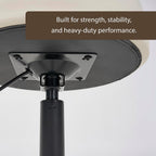 Heavy Duty Extra Wide Thick Cushion Seat Adjustable Height Swivel Rolling Stool for Clinic, Salon, Tattoo, Office, Bar and Home - NAIA 502 (Vanilla, Standard)