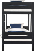Black Twin,Twin Bunk Bed with Ladder