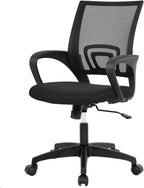 PayLessHere Home Office Chair Desk Computer Chair Adjustable Ergonomic Lumbar Support Armrest Executive with High Density Mesh 360 Degree Swivel Chair for Men Women Adults, Black