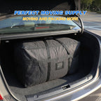 Christmas Tree Storage Bag 4 FT Large Moving Bags with Strong Zipper & Comfortable Handles, Sturdy & Durable Clothes Storage Bags Totes Bins, Black Packing Moving Boxes for College Supplies