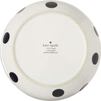 KATE SPADE Deco Dot Pasta Bowl, 1.45 LB, White (Pack of 2)