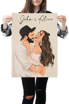 NudoHome Personalized Custom Realistic Portrait – Hand-Drawn from Your Photo | Gift for Mother’s Day, Father’s Day, Christmas, Birthdays, and Anniversaries, gift