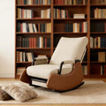 Cozy Rocking Chair with Foot Rest | Stylish Rocking Chairs for Living Room | Versatile Rocking Chairs for Nursery, Bedroom & Outdoor Porch