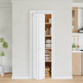 Bifold Door for 24" x80 Opening, 1-Panel Bifold Closet Door Shaker Style with Hardware Kit, Hollow Core Pre-Assembled Interior Barn Doors Panels for Closet/Pantry/Laundry, Primed