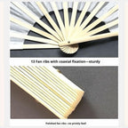 1 Pair Dance Fans for Belly Dance,Bellydance Faux Silk Veil Fan,Handmade FauxSilk Fan Colorful Long Streamers VeilFan,1.2m Artificial Silk Bamboo Foldable Fans,for Dancing Performances