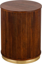 Hawthorne Grove 16” Mango Wood Side Table – Rustic Accent End Table