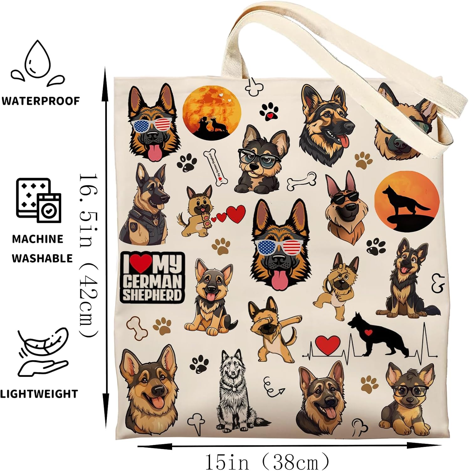 DOOX Canvas Tote Bag for Women, Reusable - Gift/Shopping/Beach/Grocery Canvas Bag - Birthday & Christmas Gifts for Women ﻿