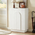 ONBRILL Shoe Storage Cabinet with Doors, Large Shoe Cabinet Storage for Entryway, Wooden 6 Tier Shoe Organizer Cabinets with Adjustable Shelves for Entrance Hallway Living Room Foyer (White)