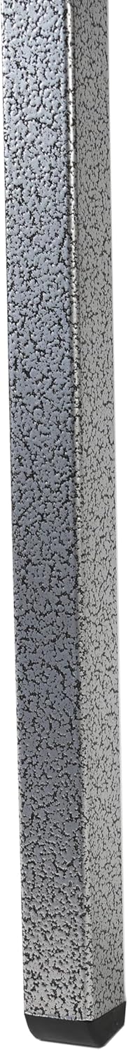 Flash Furniture Hercules Series Heavy Duty Gray Vinyl Stack Chair with Arms and Ganging Bracket, Set of 4