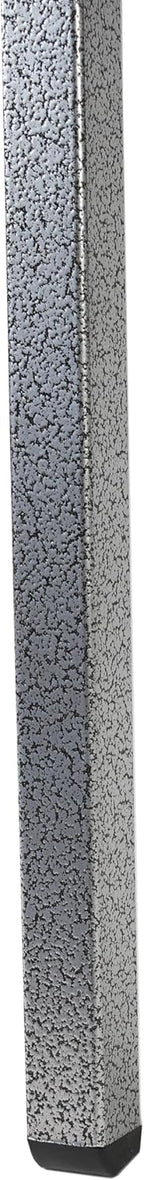 Flash Furniture Hercules Series Heavy Duty Gray Vinyl Stack Chair with Arms and Ganging Bracket, Set of 4