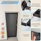 Lockable According Folding Sliding Door Aluminum Customizable, Warehouse Pantry Gate with Key, Room Privacy Dividers Partition Wall for Closet Kicchen(60x82in WXH)