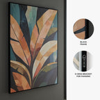 Signature Design by Ashley Laurelie Wall Art, Large Gallery Wrapped Canvas with Hand Painted Embellishment, Framed Black Finish for Living Room Entryway or Bedroom Decor