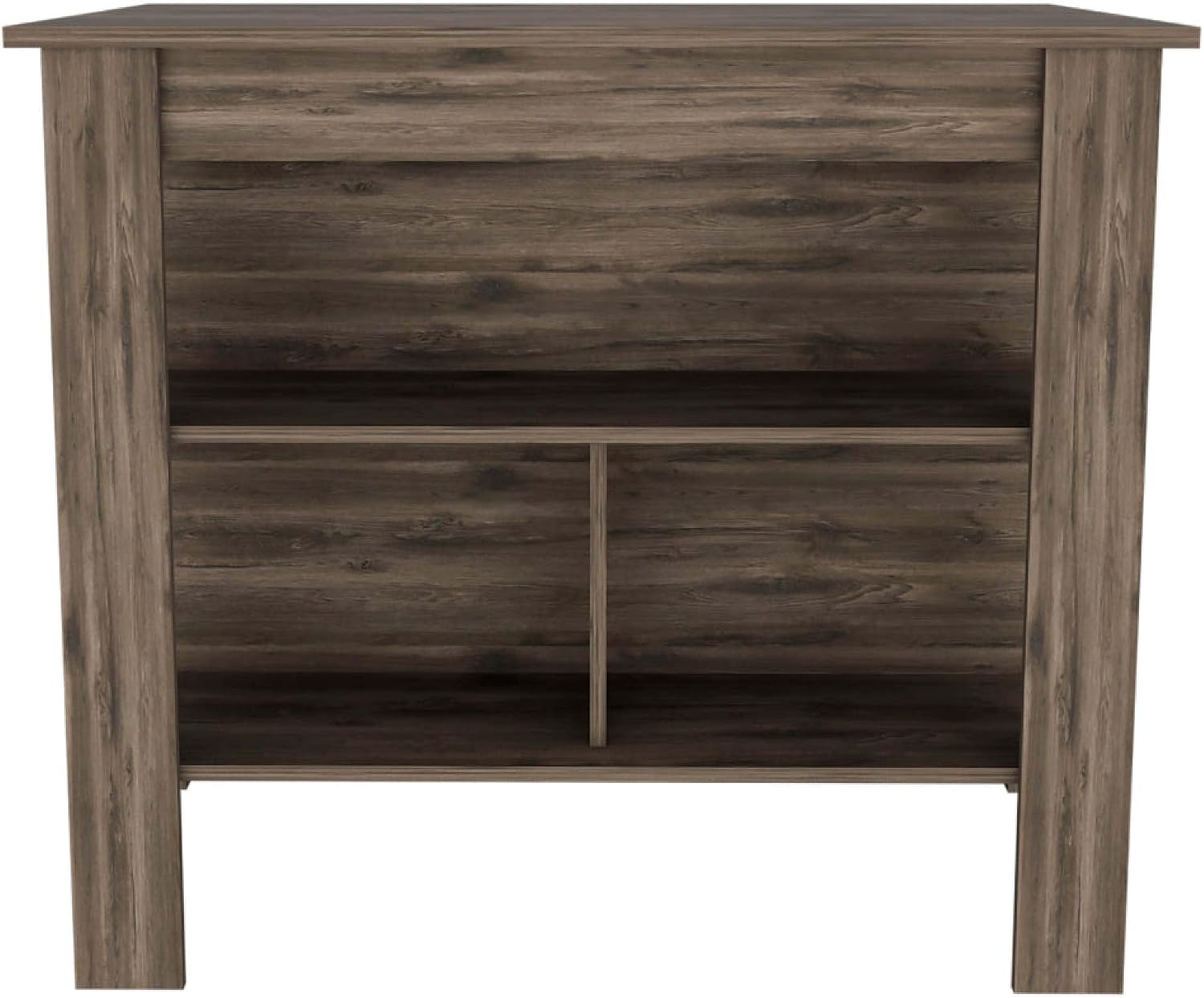 Brookvale 8-Shelf 2-Door 2-Piece Kitchen Set, Kitchen Island and Pantry Cabinet Dark Brown