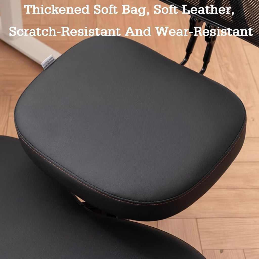 Kneeling Chair with Backrest,Rolling Ergonomic Posture Chair,45-60cm Adjustable Positions,Back Support for Office and Home