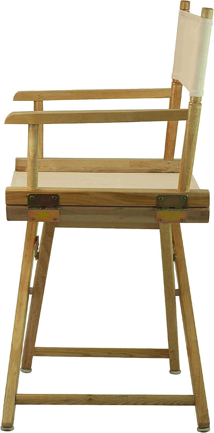 Casual Home 18" Director's Chair Natural Frame with Wheat Canvas
