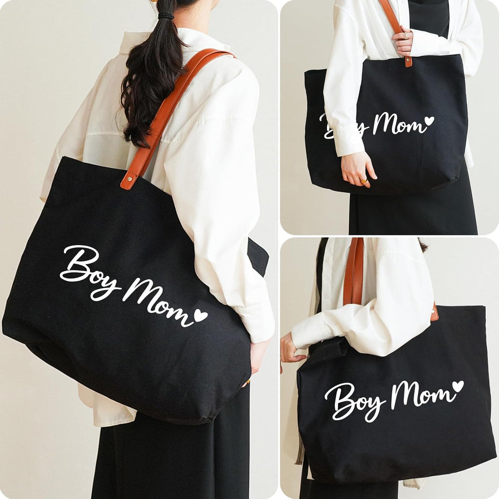Lamyba New Mom Gifts, Mama Bag Tote with Makeup Bag, Cool Gifts for Mom to be/Expecting Mom