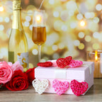 24 Pieces Valentine Heart Shaped Rattan Balls 2.36 Inch Heart Vase Bowl Fillers DIY Craft Wicker Rattan Decor for Valentine Wedding Party Decor (Pink,White,Red,Rose Red)