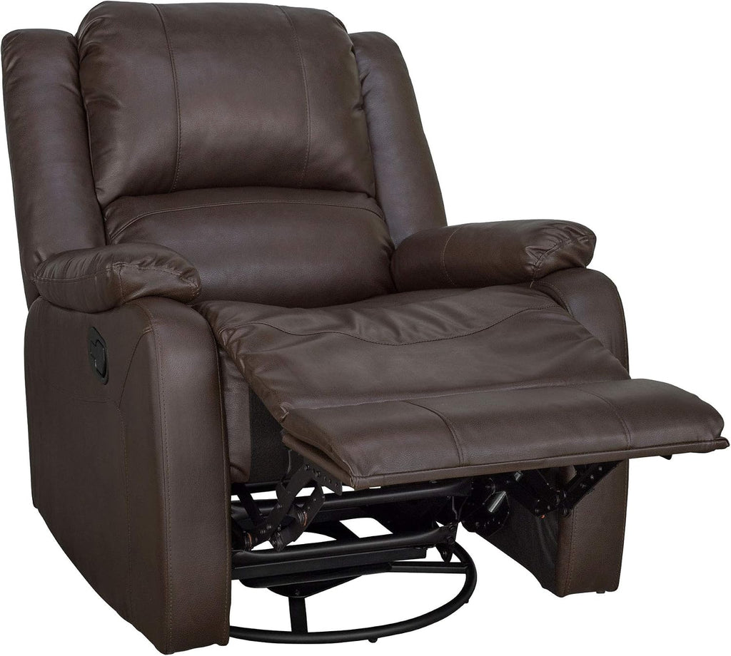 RecPro Charles 30" Swivel Glider RV Recliner, Chestnut, 2-Pack