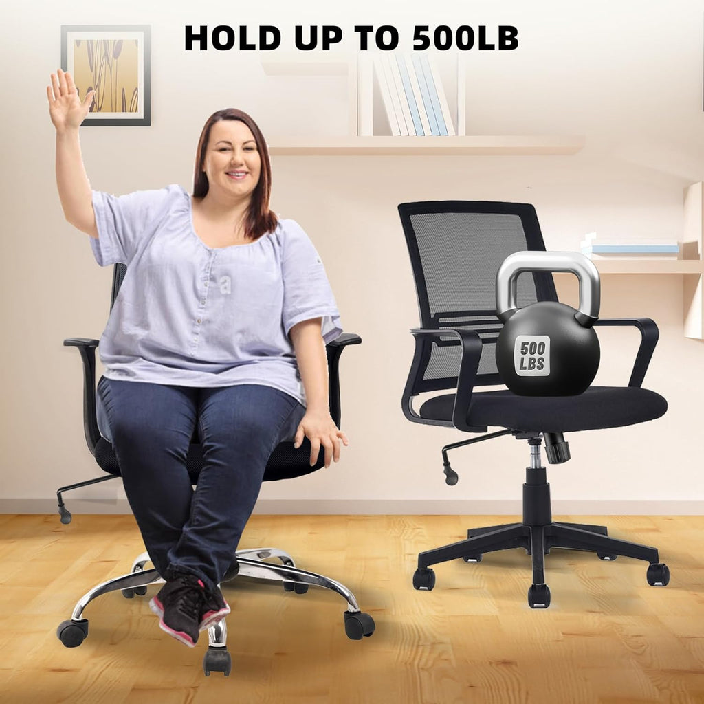 Besitu 500Lbs Office Chair Replacement Parts, w/ 6'' x 10.2" Mounting Holes Chair Base Heavy Duty Plate Swivel Tilt Control Seat Mechanism for Executive and Gaming Chairs