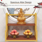 Altar Table， Multi-Tiered Buddhist Prayer Altar Cabinet for Small Spaces(White,50cm(19.7in))