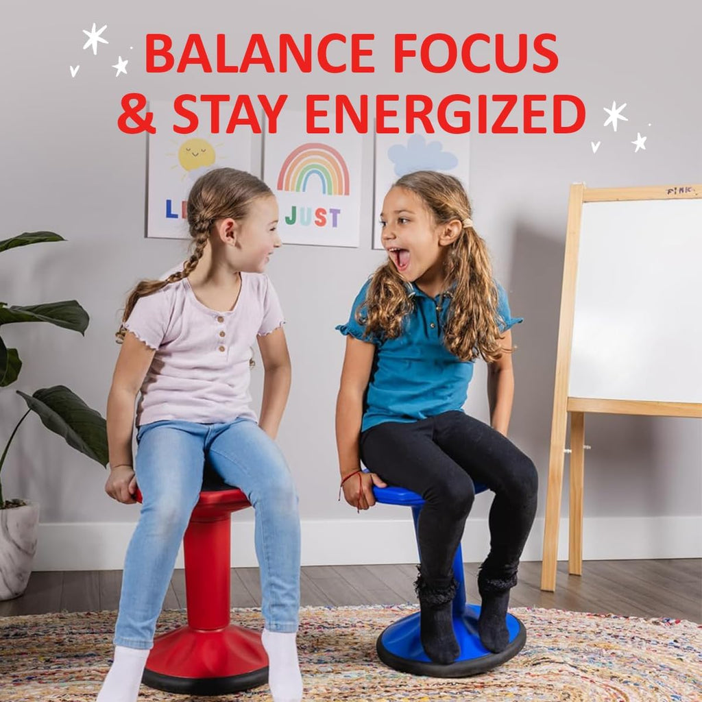 Adjustable Wobble Stool - Wobble Chair Middle and High School Students - Flexible Seating for Classrooms - Adjusts from 17" - 23"