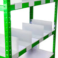 20 Pcs 30 * 12CM 1MM Separator Shelf Dividers Warehouse Shelf Isolation Board PVC Shelf Label for Supermarket Clothing Cabinet Storehouse Shelf, White