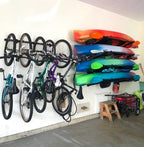StoreYourBoard Bike Storage Rack – Heavy Duty Garage Bike Rack for 5 Bicycles, Space-Saving Vertical Bike Rack, Adjustable Wall Bike Mount for Garage Organizer, Bicycle Hanger, Holds 300 lbs