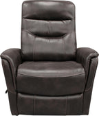 Parker Living Gemini - Truffle Swivel Recliner Chair Comfortable Nursery Glider Recliner Nursing Armchair with 90% Polyester 10% PU Upholstery Cozy Seat for Adults